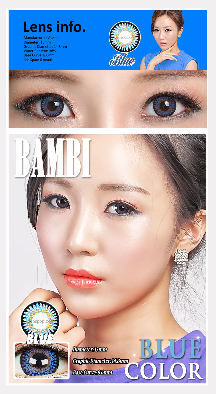 Description image of Vassen Bambi Blue Circle Lenses